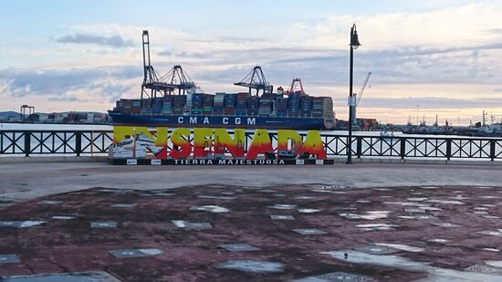 Jetzt ist das Schiff ziemlich voll beladen und meine Aussicht auch leider nicht mehr so gut