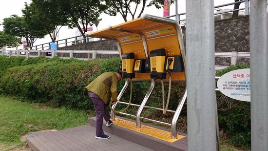 Gebläse zum Säubern der Kleidung