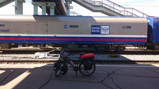 Am Bahnhof in Ulan-Ude angekommen