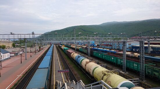 Rangierbahnhof in Sludjanka