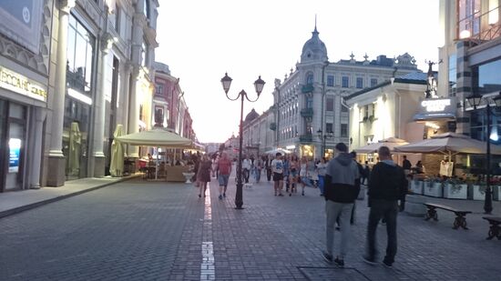 Abends in der Fußgängerzone