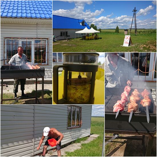 Mittagspause am Grill