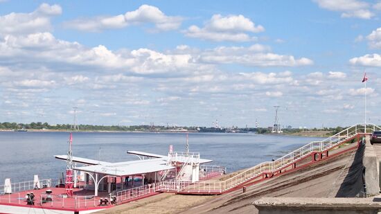 Seilbahn über die Wolga nach Bor