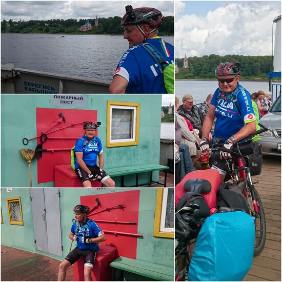 Mit der Fähre über die Wolga