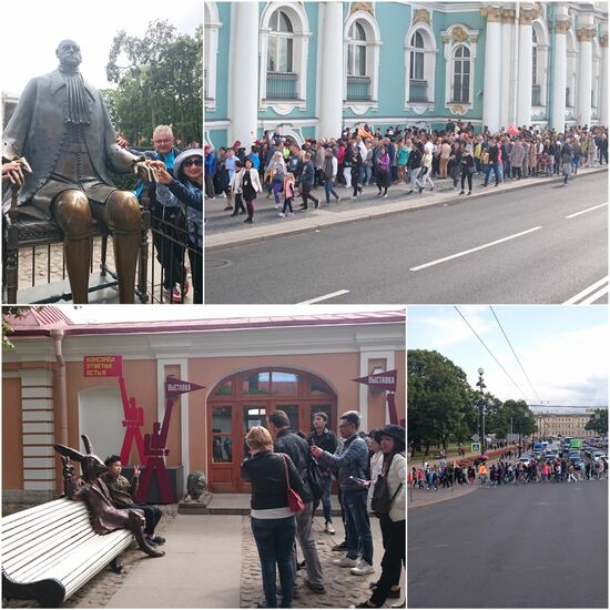 Im Juli teilt man die Motive mit den anderen Touristen