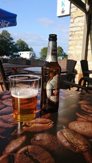 Am Ziel eines gelungenen Radtages