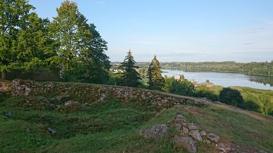Reste der Ordensburg - nach der Zerstörung des Klosters wurden die Steine im Städtebau von Viljandi verwendet