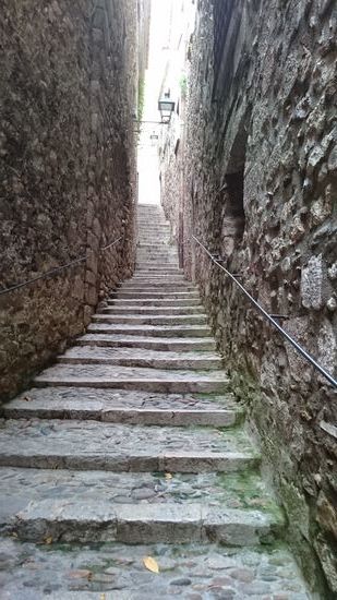 Treppe in der Altstadt von Girona