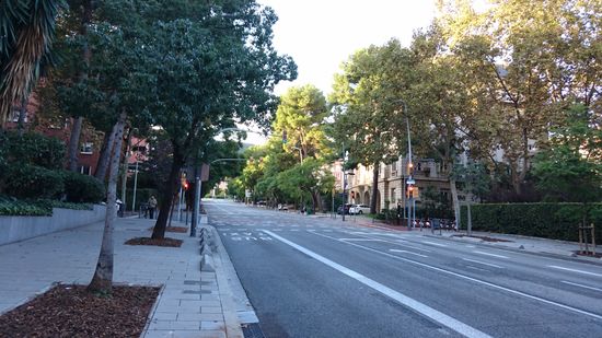 Sonntägliche Leere in Barcelona- oder liegt das daran, dass Barca gespielt hat?