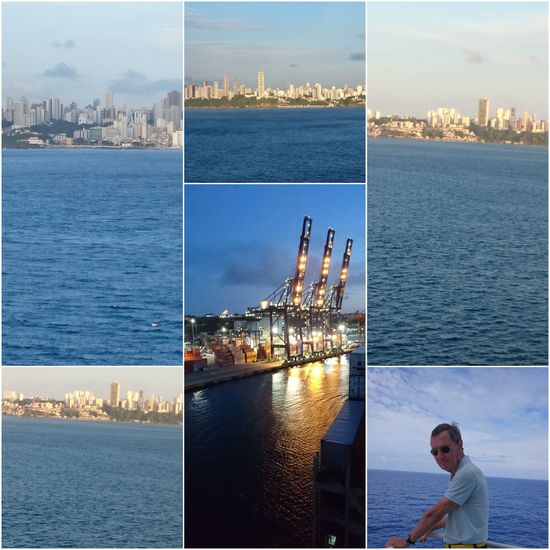 Ankunft in Salvadore de Bahia, Brasilien