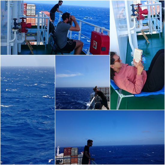 Tag auf dem Schiff ausnahmsweise mal mit etwas Seegang