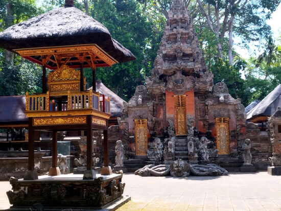 Tempel im Affenwald von Ubud