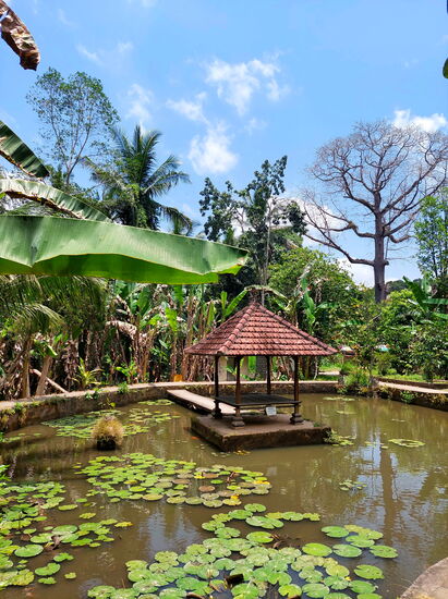 In der Tempelanlage Goa Gajah