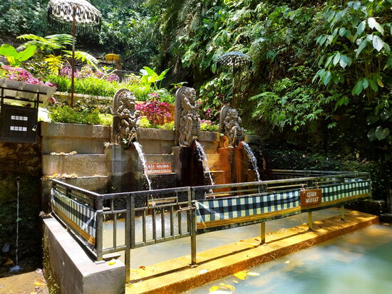 Ritualbecken am Wasserfall Ulu Petanu