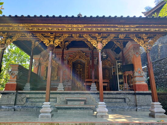 Unsere Terrasse im "Gunung Kawi House"