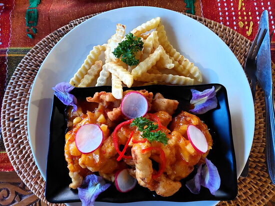 Hähnchen süß-scharf