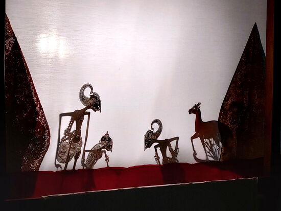 Traditionelles Schattenspiel Wayang Kulit
