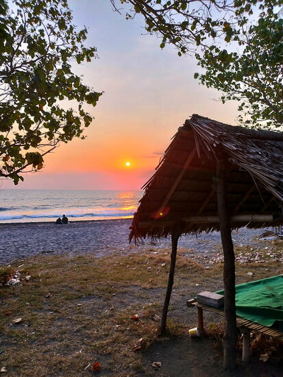 Sonnenuntergang am Strand