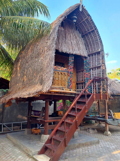 Traditionelles Sasak-Gebäude