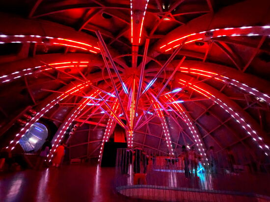 Lichtinstallation im Atomium