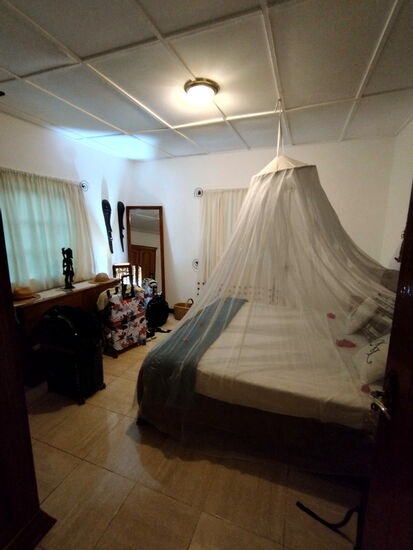 Schlafzimmer der Suite