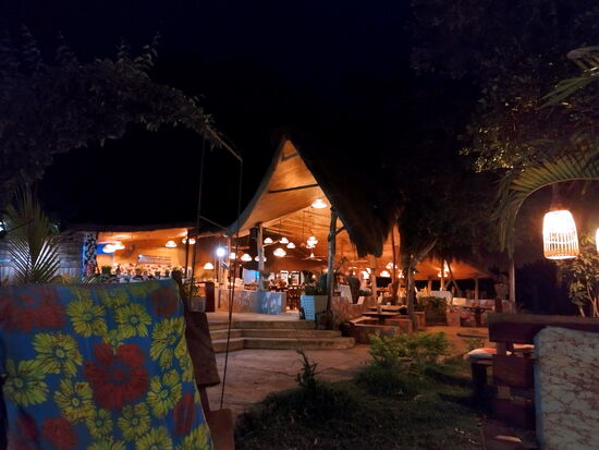 Abends in der AbCa's Creek Lodge