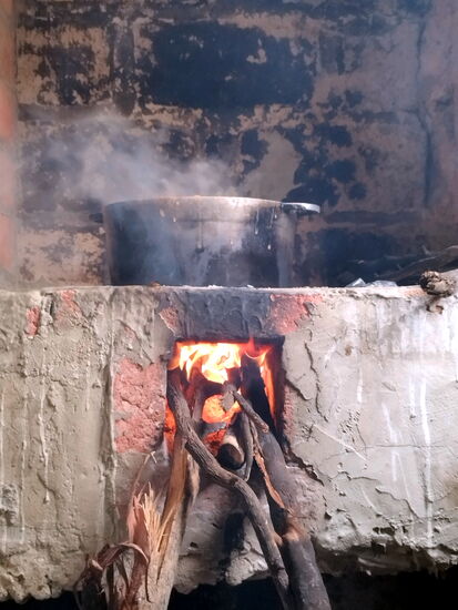 Gekocht wird bei Sally noch traditionell