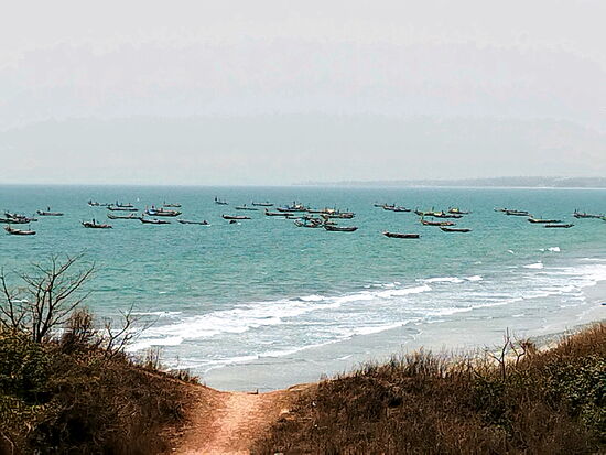 Fischerboote bei Tanji