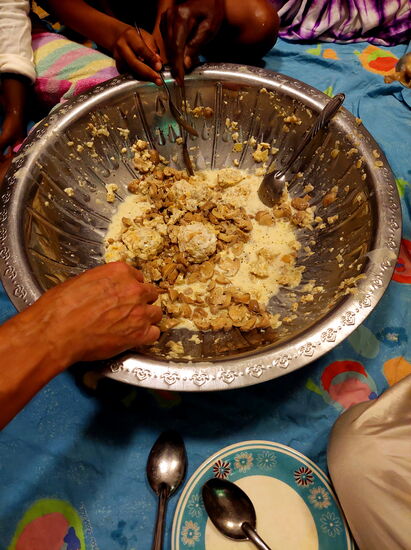 Überraschung zum Abendessen