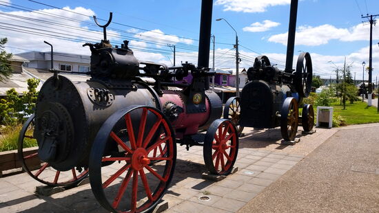 Historische Dampfmaschinen in Carahué