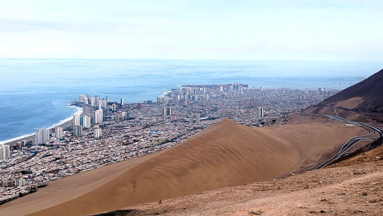 Drachendüne oberhalb von Iquique