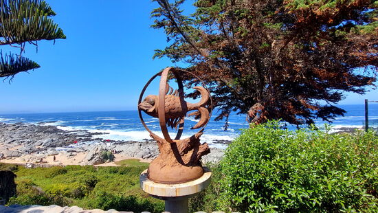 Pazifikküste am Haus von Pablo Neruda in Isla Negra