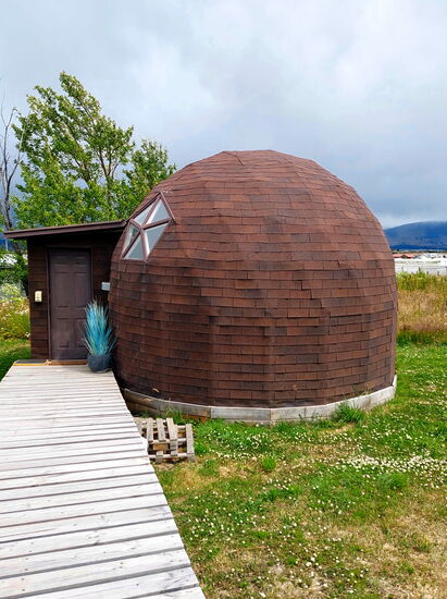 Unsere "Wohnkugel" in Puerto Natales