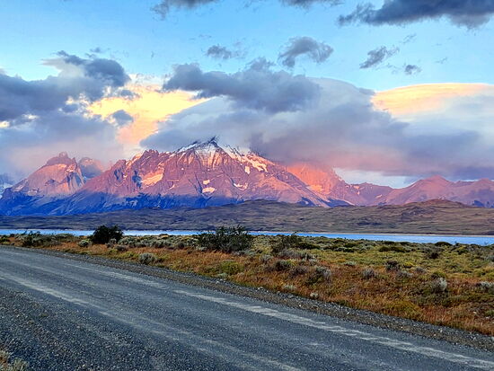 Sonnenaufgang an der Laguna Verde