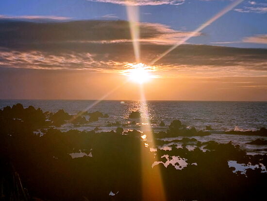 Sonnenuntergang über dem Pazifik