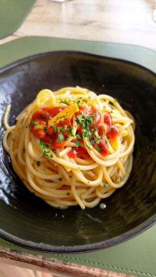 Spaghetti mit Seeigel (sehr lecker!)