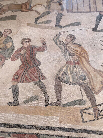 Mosaik in der Villa Romana del Casale