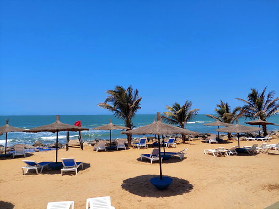 Strand des "Senegambia"