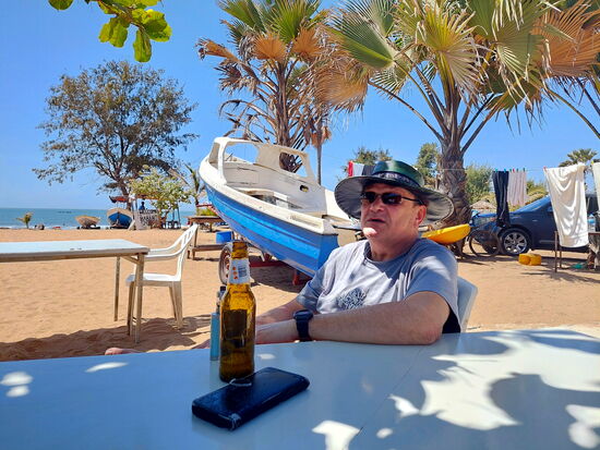 Bier am Strand