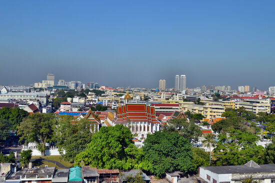 Blick über Bangkok vom Golden Mount
