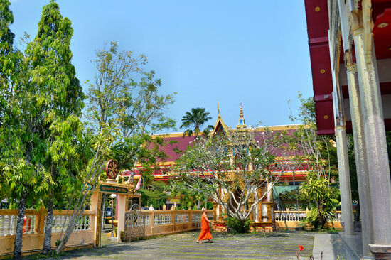 Buddhistischer Mönch am Wat Phra Thong