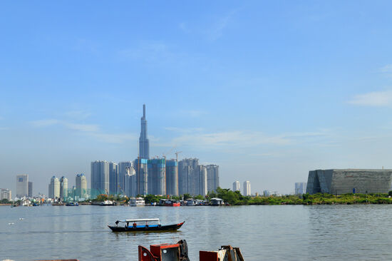 Vormittags am Saigon River
