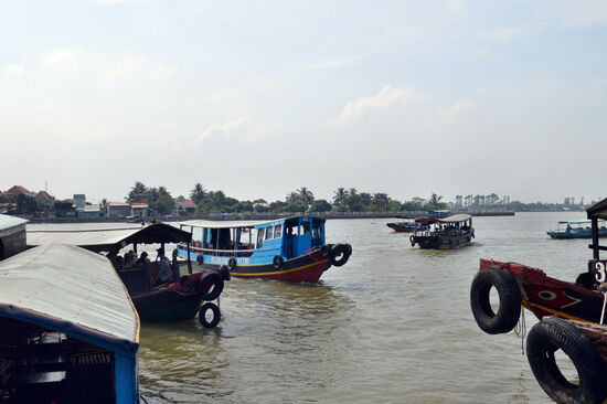 Boote auf dem Mekong