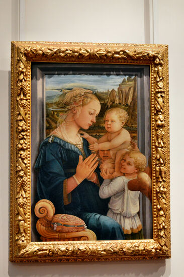 "Madonna mit Kind und zwei Engeln" von Filippo Lippi