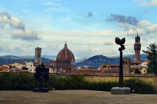 Koenig-Kunst mit Blick auf die Kuppel des Doms