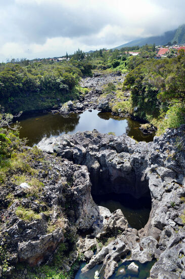 Das untere Bett des Bras Noir bei Plaine-des-Palmistes