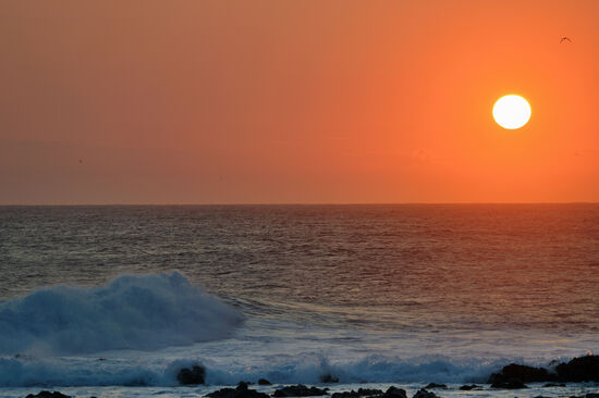Kurz vor Sonnenuntergang am Strand von L'Étang-Salé-les-Bains