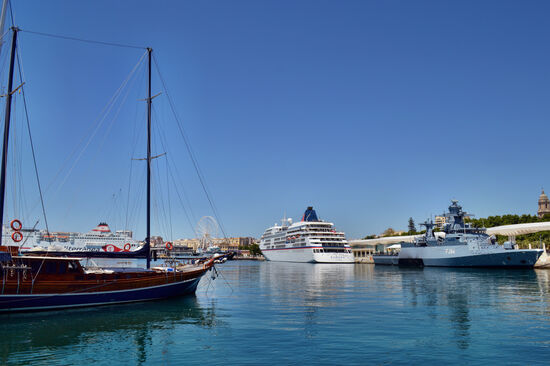 Im Hafen von Málaga