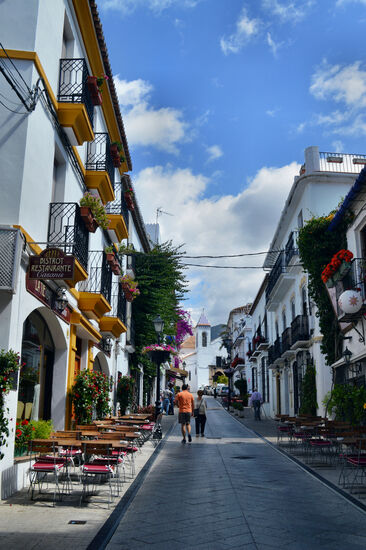 In der malerischen Altstadt von Marbella