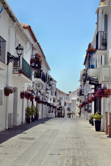 Typische Gasse in Mijas